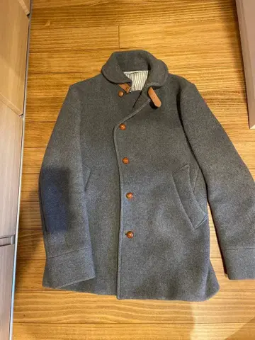 EDIFICE 그레이 울 코트 멜톤