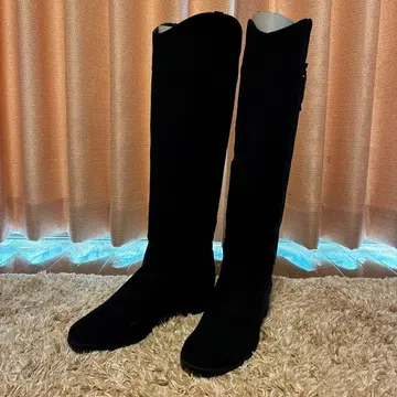 [ 컨디션 최상 ] 블랙 스웨이드 롱 부츠 reflect kobe