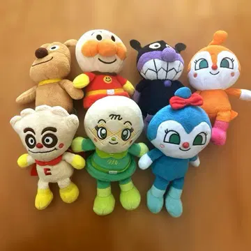 호빵맨 봉제 인형 7체 세트