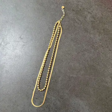 DOUDOU 2연 골드 목걸이