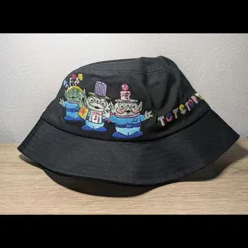 [ 미사용 새상품 ] 토이스토리 모자 버킷햇 블랙 리틀그린맨 로쏘
