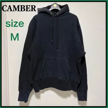 USA제 CAMBER 캠버 리버스 위브 타입 후드티 M 블랙