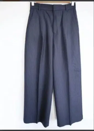 JOURNAL STANDARD 스트라이프 와이드 팬츠 네이비