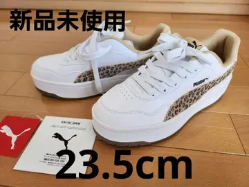 미사용 새상품 PUMA 스니커즈 코트 랠리 스카이 화이트/레오파드