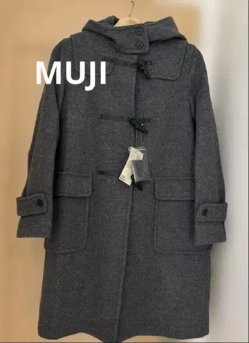 미사용 새상품 MUJI 그레이 더플 코트 S 사이즈
