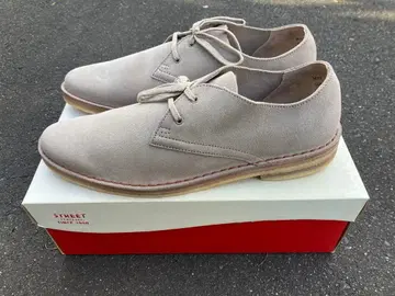 새상품 레어 클락스 POINT BLANK 샌드 스웨이드 UK7 26cm