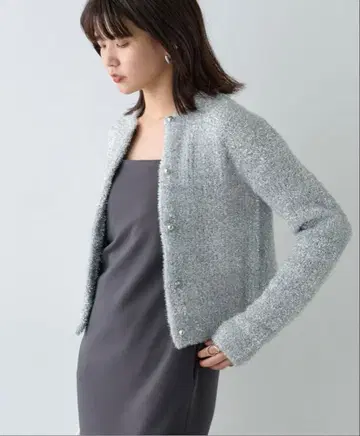 GALLARDAGALANTE 라메 믹스 가디건