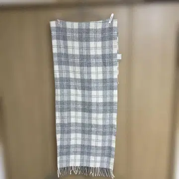 무인양품 무릎 담요 머플러 체크 무늬 울