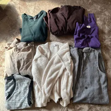 여성용 긴팔 상의 7세트