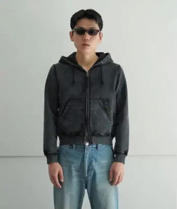 KAIKO 더블 집 파카 '페이디드 블랙'