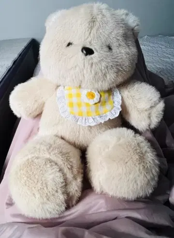 크림색 곰 봉제 인형