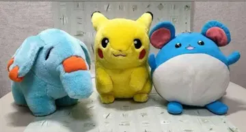 포켓몬 봉제 인형 피카츄 마릴 고마조 3체