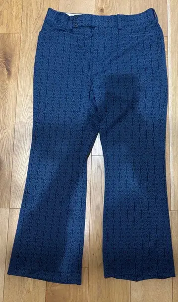 플레어 팬츠 구제 의류 빈티지 70s 80s 탈론 지퍼 슬랙스 네이비