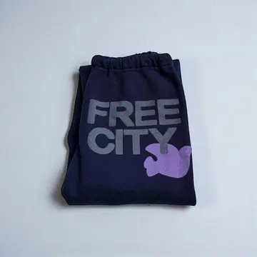미품 FREE CITY 프리 시티 스웨트 팬츠 M 네이비 USA