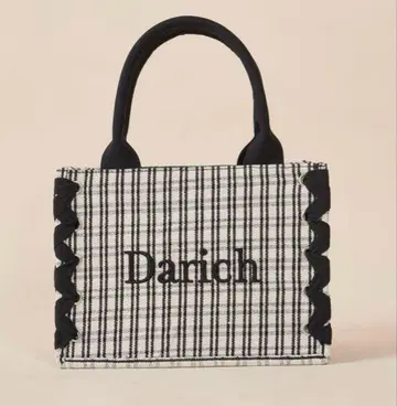 Darich 깅엄 체크 미니 토트백