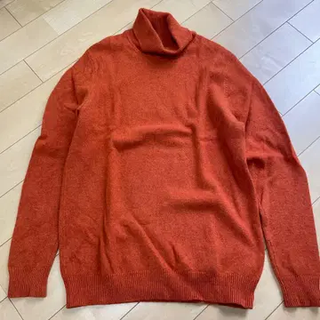 UNIQLO 오렌지 니트 스웨터 XL