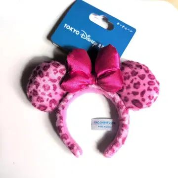 디즈니 리조트 머리띠 키체인 레오파드 무늬