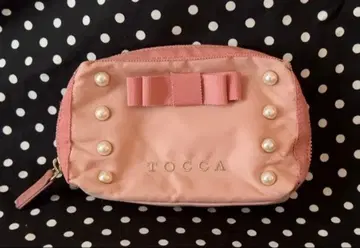미사용품 TOCCA 파우치 리본 모조 진주