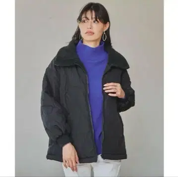 보아 퀼팅 블루종