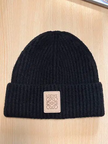 loeve 니트 모자 비니 블랙