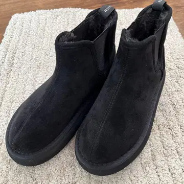 RUPIS 블랙 사이드 고어 부츠 22.5~23cm 상당