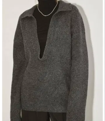 TODAYFUL 투데이풀 소프트 스키퍼 니트 차콜 그레이