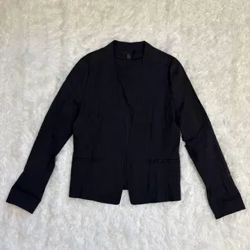 iCB 여성용 노카라 자켓 S 린넨 온워드 카시야마 네이비 컬러