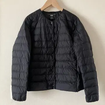 유니클로 라이트 다운 자켓 노카라