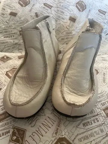 Blute 지퍼 목 숏부츠 가죽 부츠