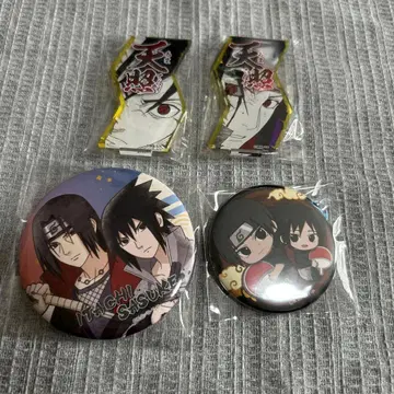 NARUTO 캔뱃지 우치하 형제