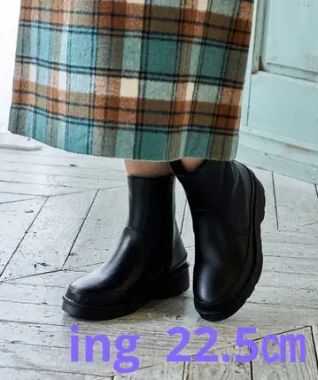 ing 22.5cm [ 3E ] 볼륨 밑창 숏부츠