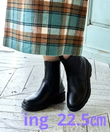 ing 22.5cm [ 3E ] 볼륨 밑창 숏부츠