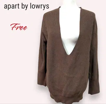 apart by lowrys 브라운 V넥 스웨터 프리 사이즈