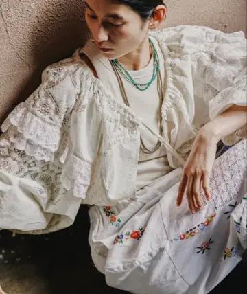 Freada/프리다 2WAY 레이스 볼레로 & 챕스 팬츠