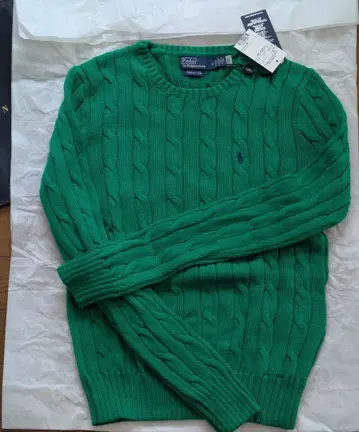 코튼 케이블 니트