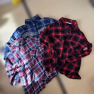 GLADNEWS G.R.L. ZARA 체크 셔츠 3종 세트