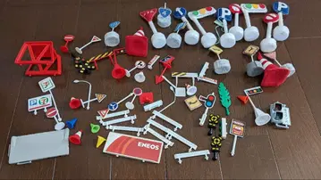 ENEOS 토미카 교통 표지 미니어처 세트 외 약 50점