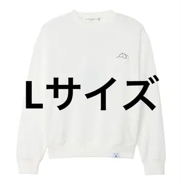 나가노 캐릭터즈 맨투맨 배신 화이트 L 사이즈