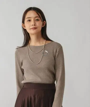 GLOBAL WORK 안티필링 매끄러운 보트넥 풀오버 M