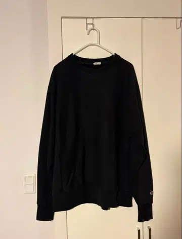 눈 없는 Champion Reverse Weave 블랙 Large