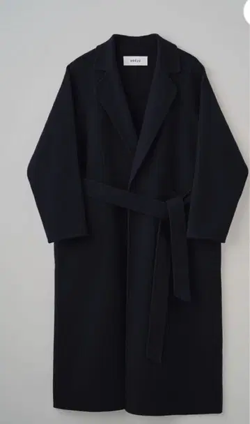 소주 울 리버 코트 네이비