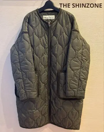 THE SHINZONE 더 신존 퀼팅 코트 카키