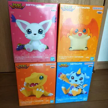 디지몬 어드벤처 SOFIMATES 피규어 세트 4체 세트