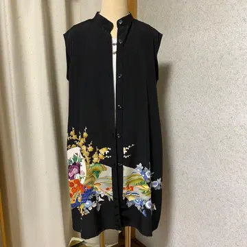 [ L 95cm ] 다이 옷깃 베스트 튜닉