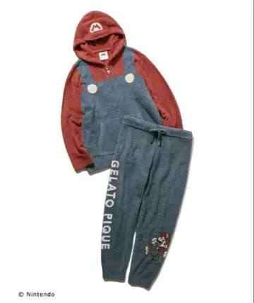 GELATO PIQUE 마리오 콜라보 룸웨어 L