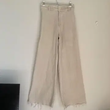 ZARA 컷팅 데님 청바지 화이트 S 사이즈