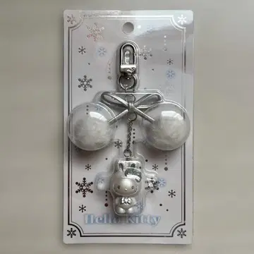 헬로키티 키링 폭신폭신 스노우 토끼