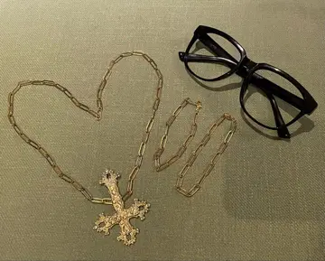 HUNTER x HUNTER 시즈쿠 무라사키풍 목걸이 안경 포함