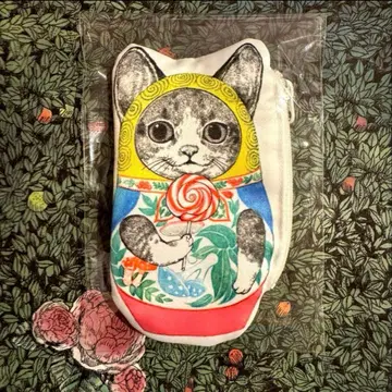 히구치 유코 파우치 키링 네코료시카 코인 케이스