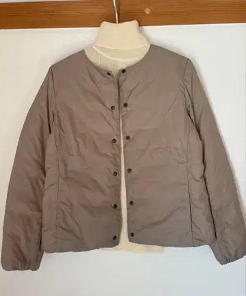 무인양품 경량 다운 포켓 블루종 자켓